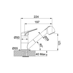 Zlewozmywak Franke OLX 611  + bateria FG 9547 chrom